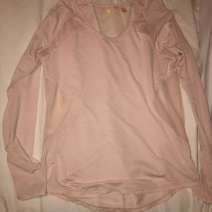 Cutout long sleeve workout shirt